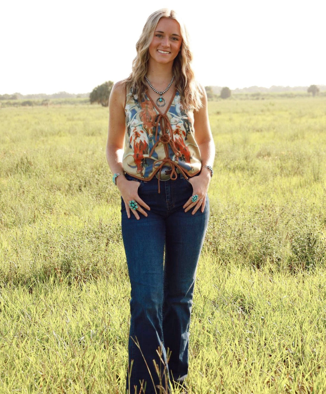 Longhorn Suede Vest