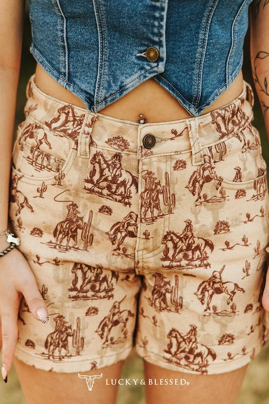 Wild West Denim Shorts