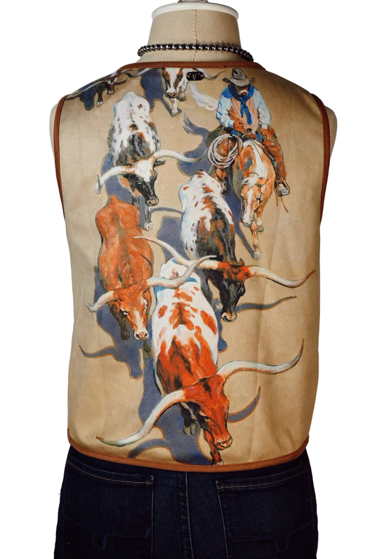 Longhorn Suede Vest