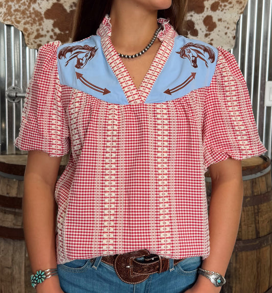 Western Pony Blouse